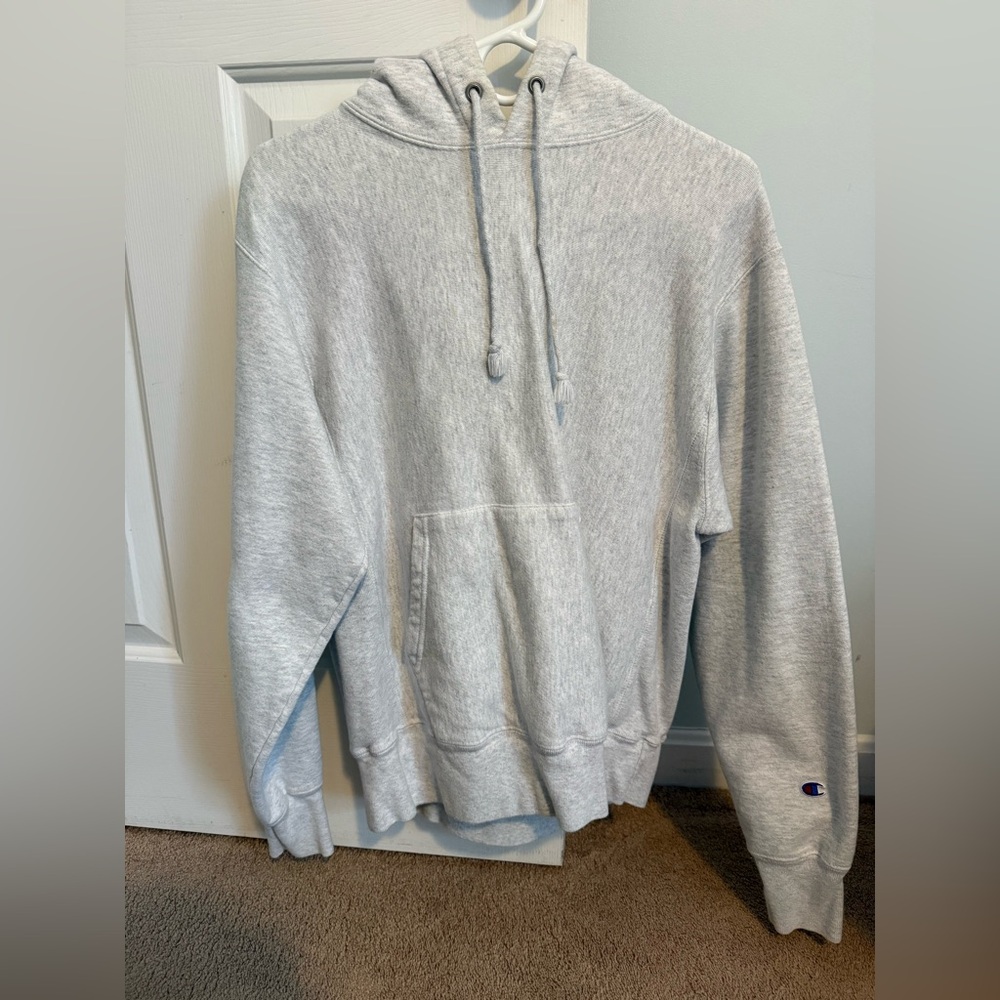 CHAMPION Reverse Weave Light Gray Hoodie